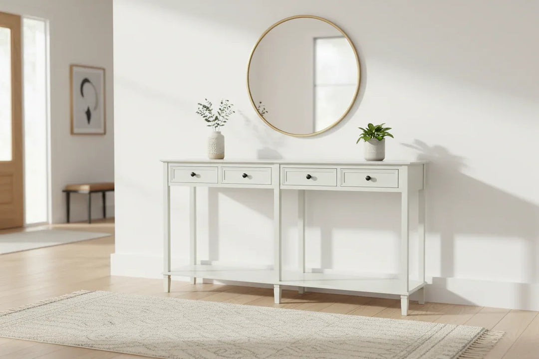 Belmont Collection 4 Drawer Console - TidySpaces