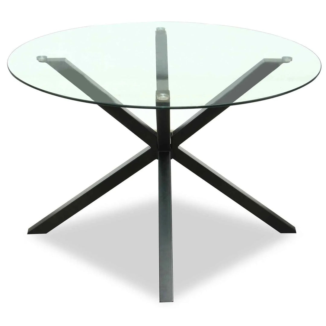 Monza Round Glass Dining Table