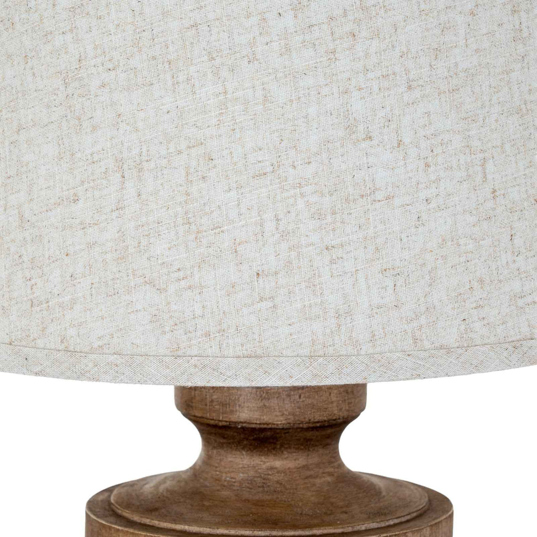 Tassora Table Lamp With Edged Linen Shade