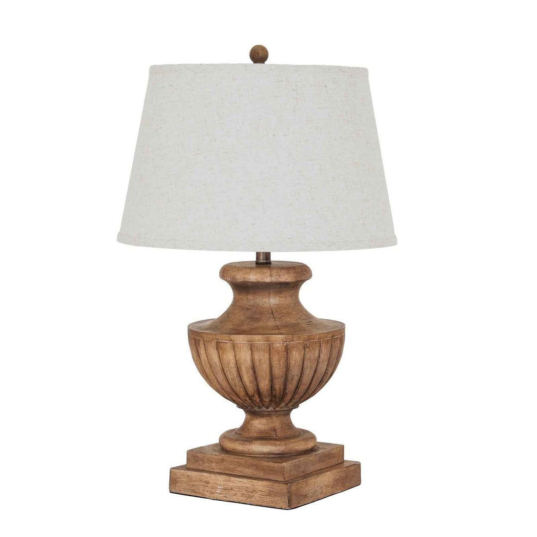 Marbelle Table Lamp With Edged Linen Shade