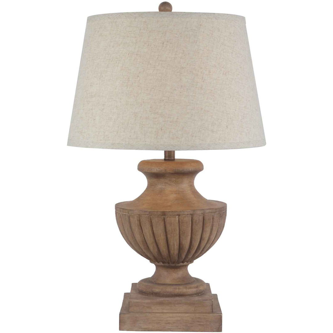Marbelle Table Lamp With Edged Linen Shade
