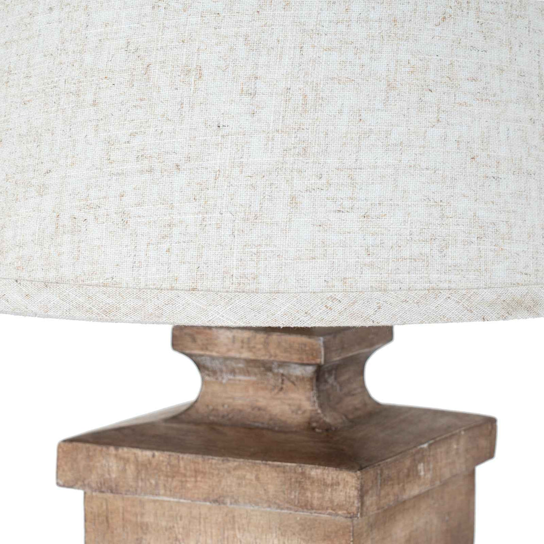 Ravelle Table Lamp With Edged Linen Shade