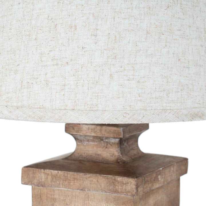 Ravelle Table Lamp With Edged Linen Shade