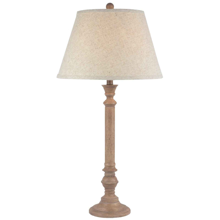 Solenne Table Lamp With Edged Linen Shade