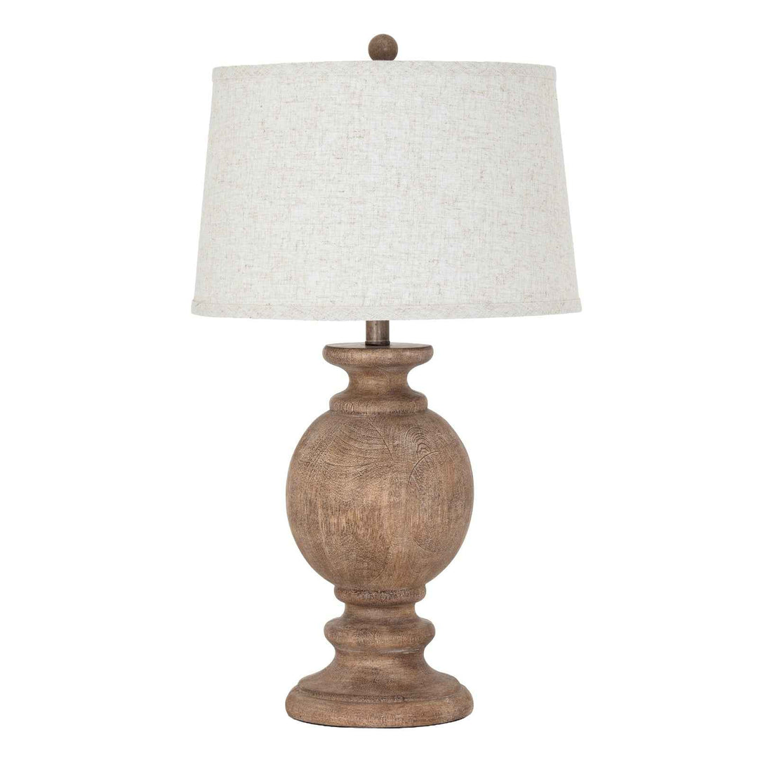 Clarion Table Lamp With Edged Linen Shade