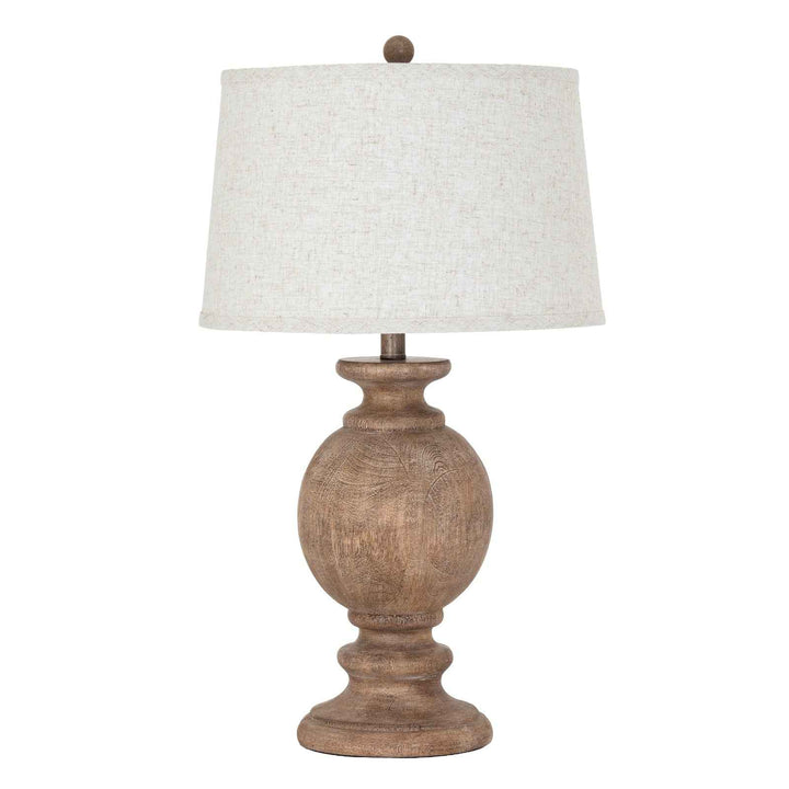 Clarion Table Lamp With Edged Linen Shade