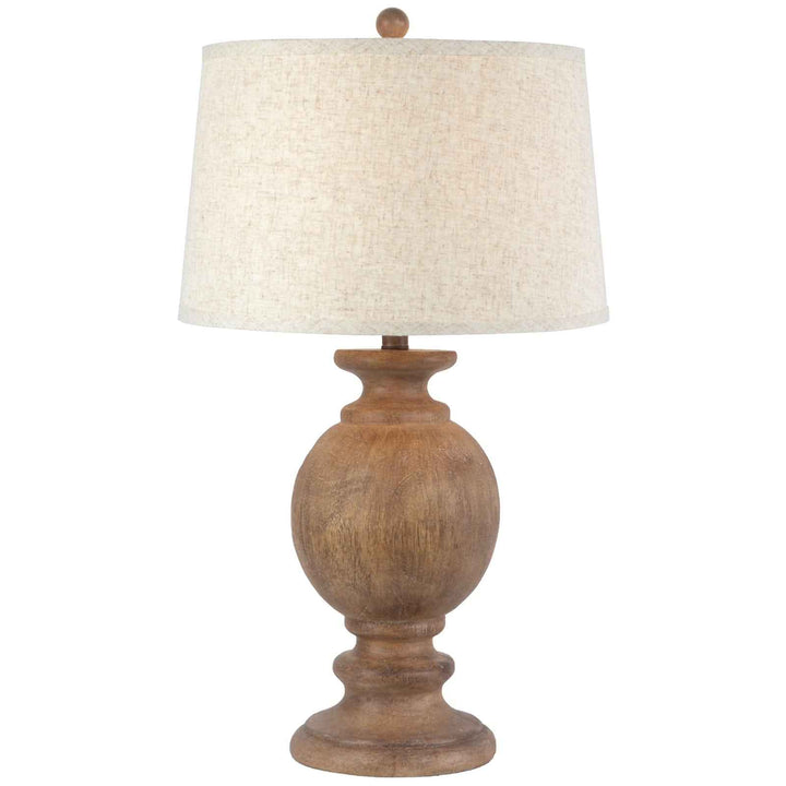 Clarion Table Lamp With Edged Linen Shade