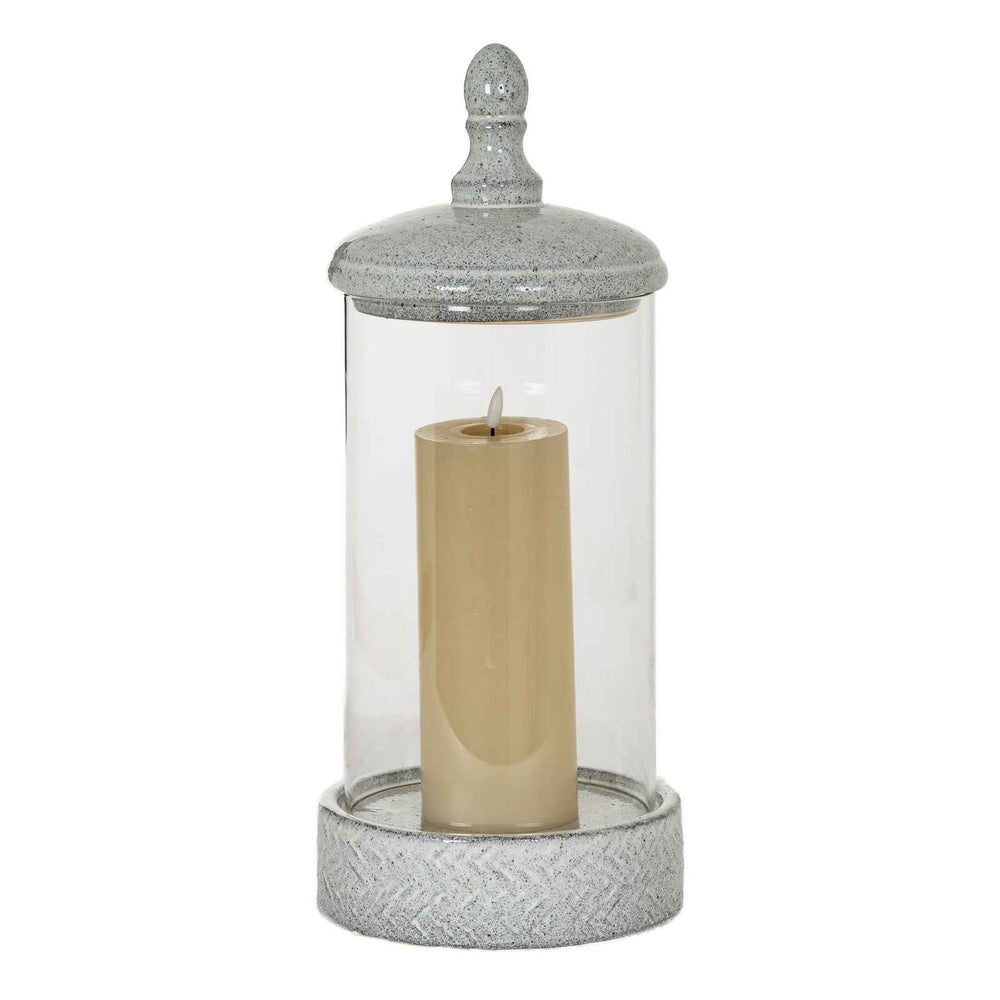 Sona Large Hurricane Lantern With Lid