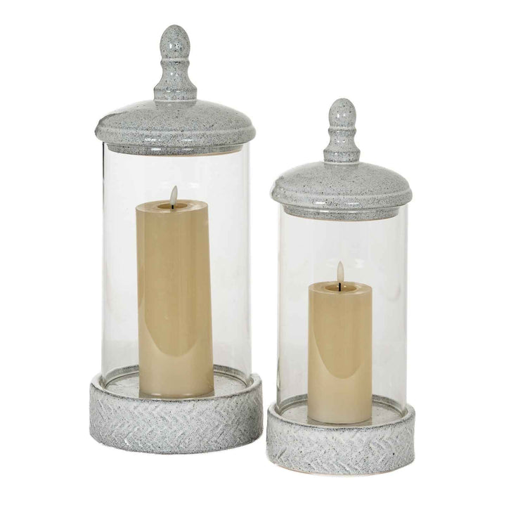 Sona Large Hurricane Lantern With Lid