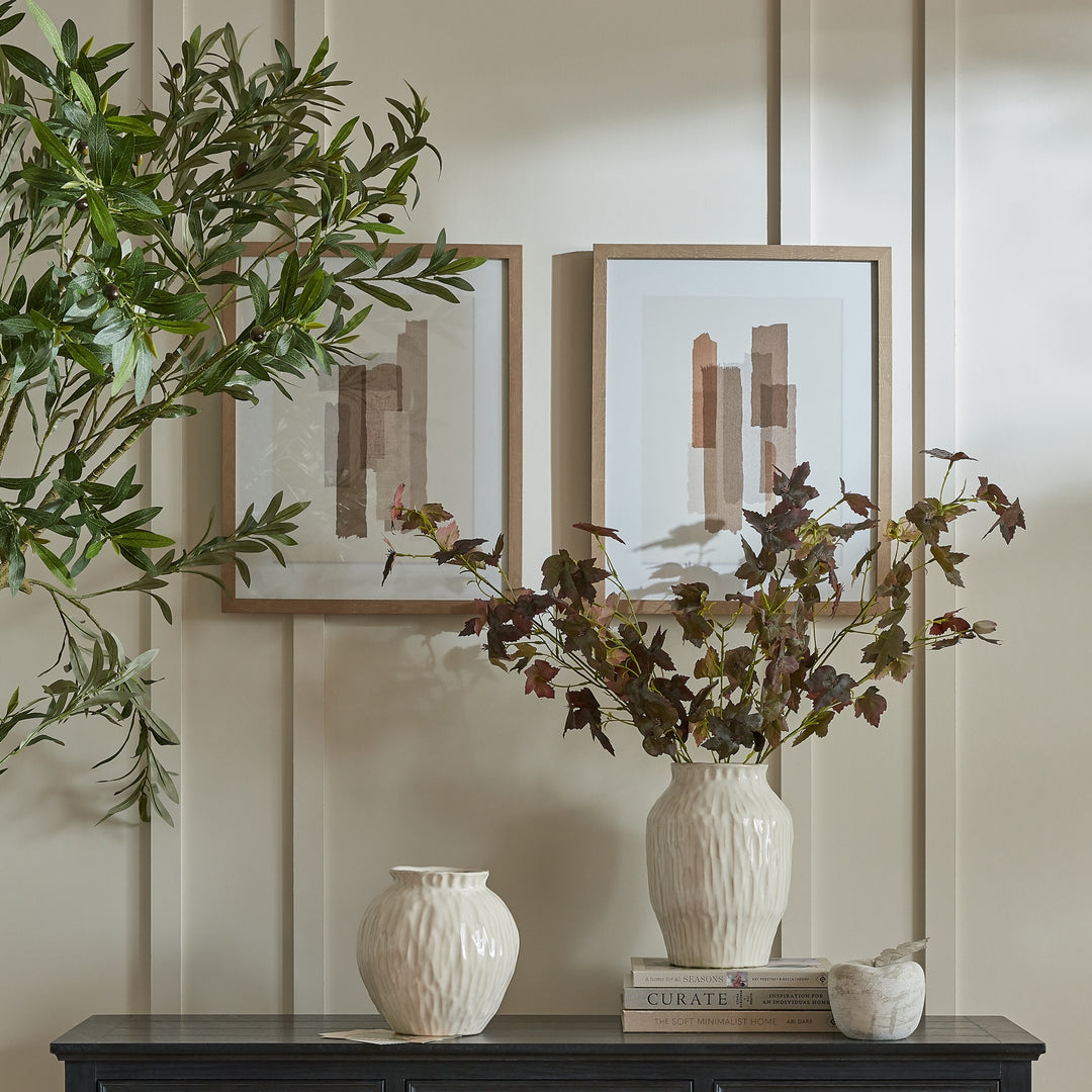 Tydis Art Mounted In Wooden Frame