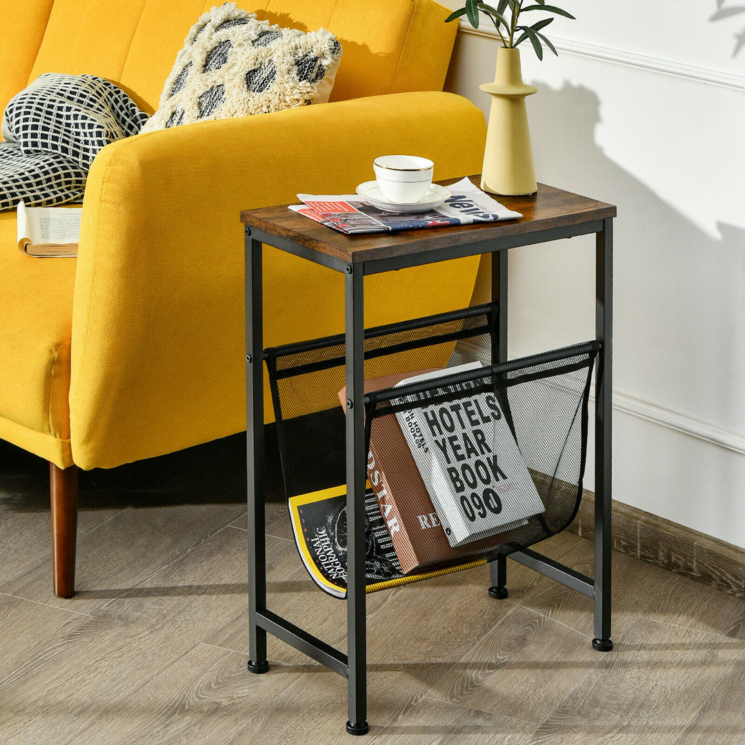 2 Tier Narrow Sofa Side End Table / Laptop Stand - TidySpaces