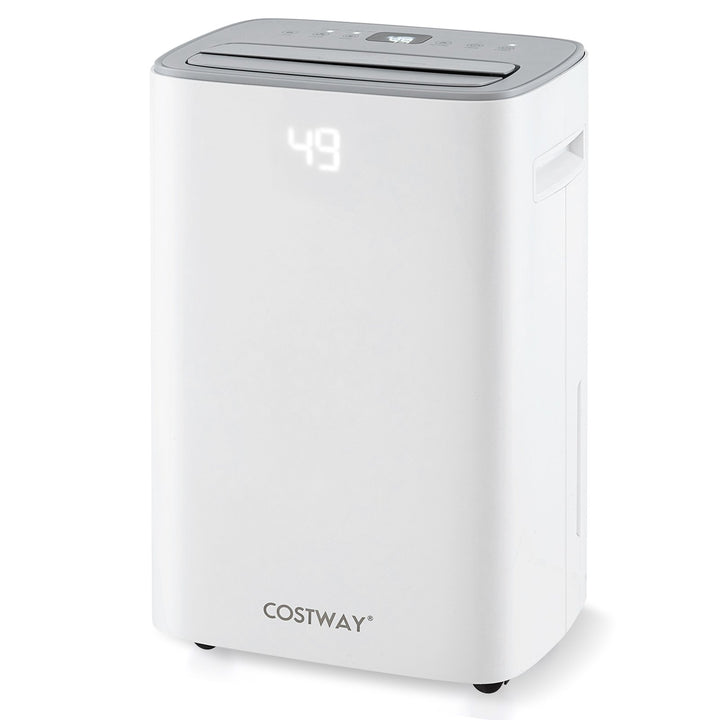 24 L Energy Efficient Dehumidifier with Auto Drain or Manual Drainage-White - TidySpaces