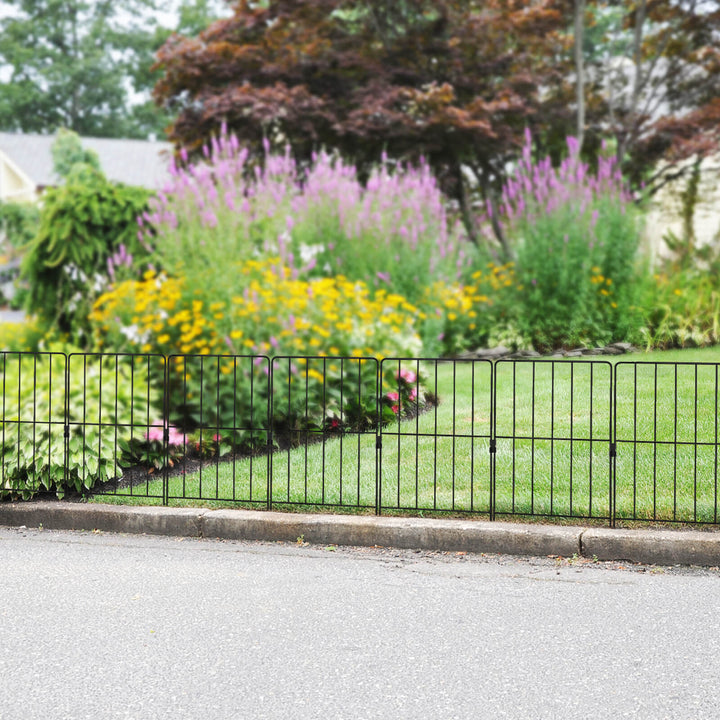 25 Pieces 33 x 61 cm Garden Fence with Rotatable Connector - TidySpaces