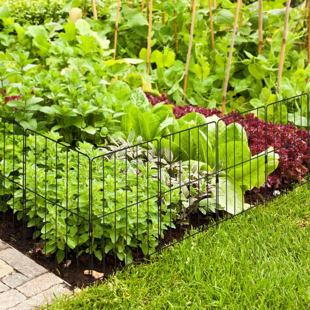 25 Pieces 33 x 61 cm Garden Fence with Rotatable Connector