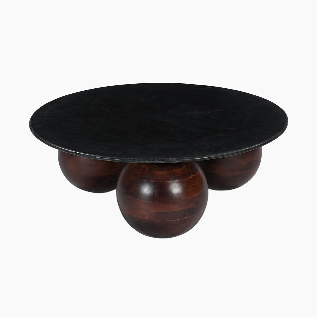 Chloe Travertine Top Coffee Table