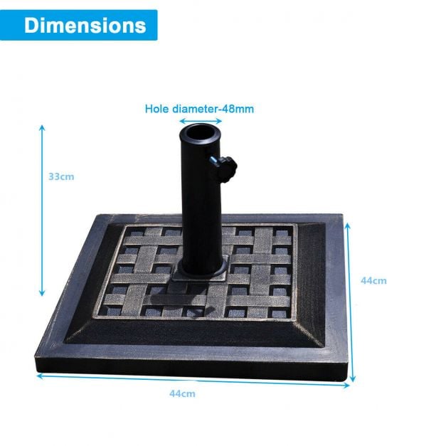 12KG Garden Square Parasol Base