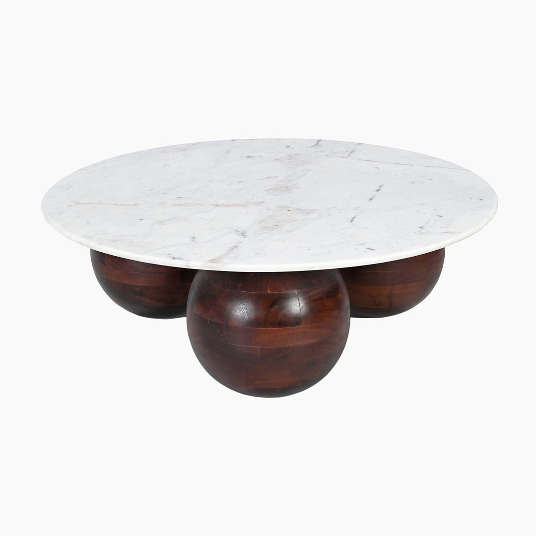 Chloe Travertine Top Coffee Table