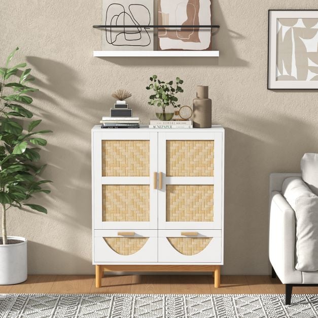 2 Door Sideboard Buffet Cabinet Accent Floor Storage Cabinet - TidySpaces