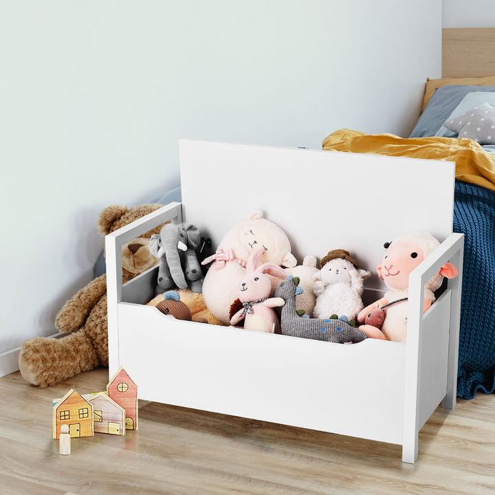 2 in 1 Wooden Shoe Changing Bench with Storage Space - TidySpaces