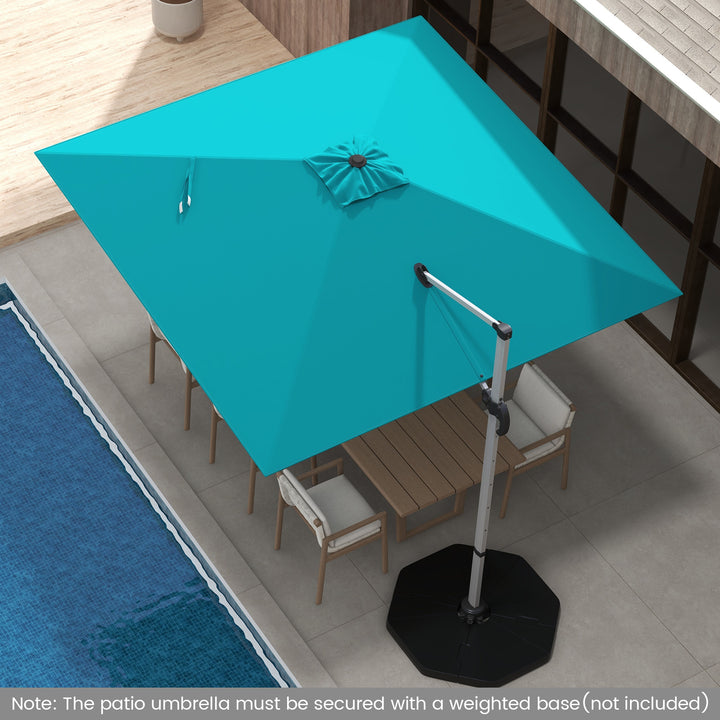 300cm Patio Cantilever Umbrella with 360° Rotation and Adjustable Tilt