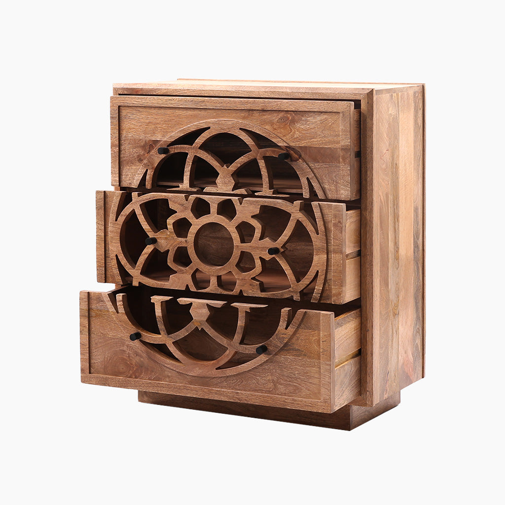 Flower of Life Three Chest of Drawers - TidySpaces