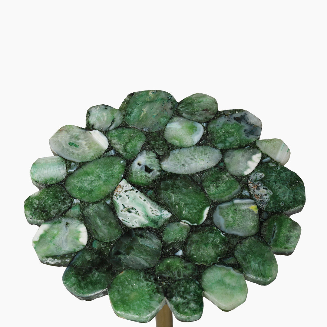 Myra Green Agate End Table