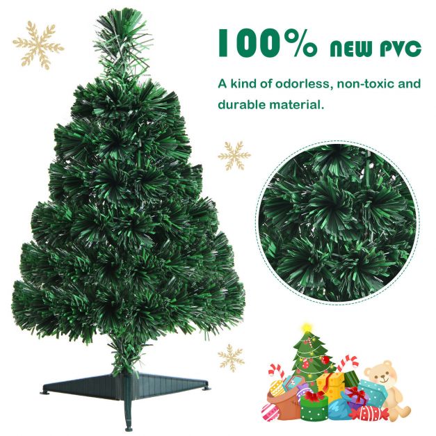 Indoor Fibre Optic Christmas Tree with 60 PVC Branch Tips