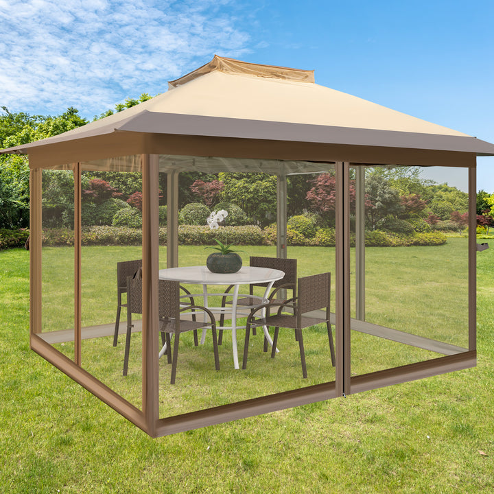 Pop up Gazebo with Vented Top and Portable Canopy Shelter - TidySpaces
