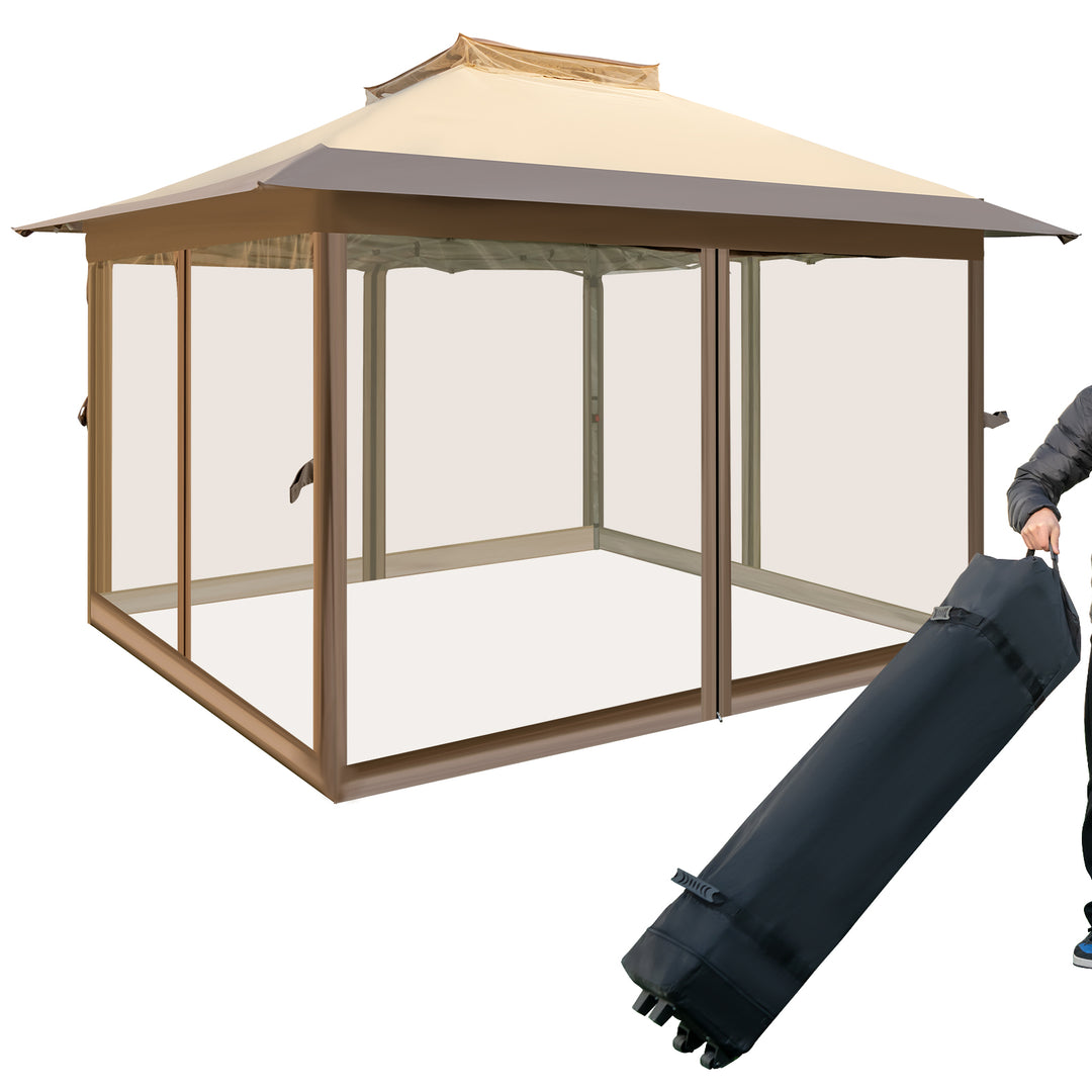 Pop up Gazebo with Vented Top and Portable Canopy Shelter - TidySpaces