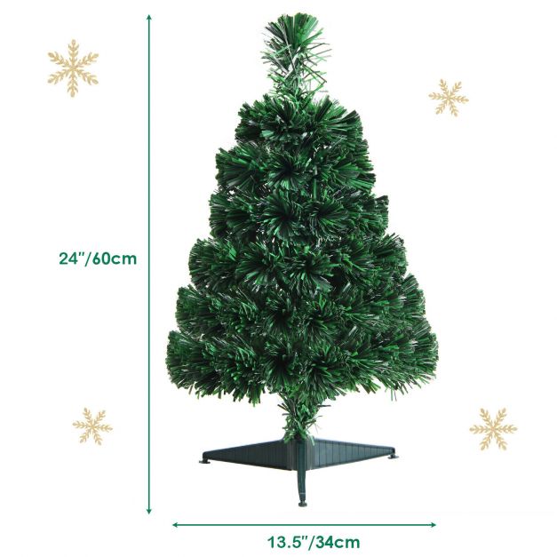 Indoor Fibre Optic Christmas Tree with 60 PVC Branch Tips