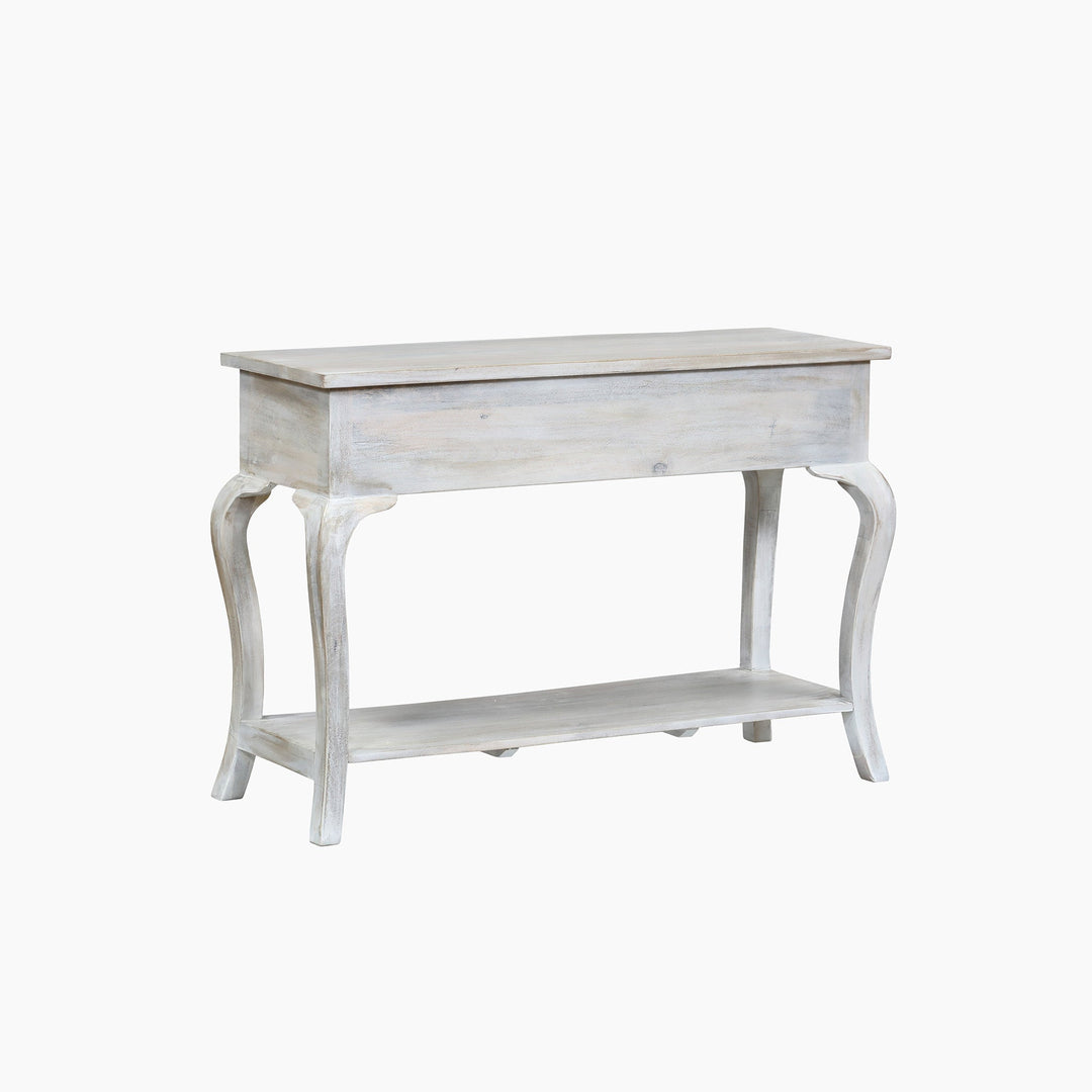 Sally Cottage Style Two Drawer Wooden Console Table - TidySpaces