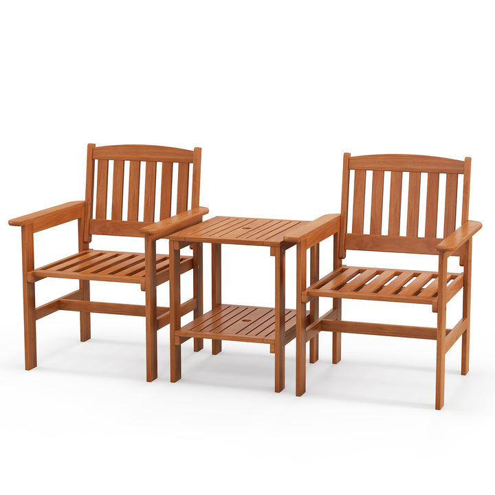 3 Piece Patio Bistro Table and Chairs Set - TidySpaces
