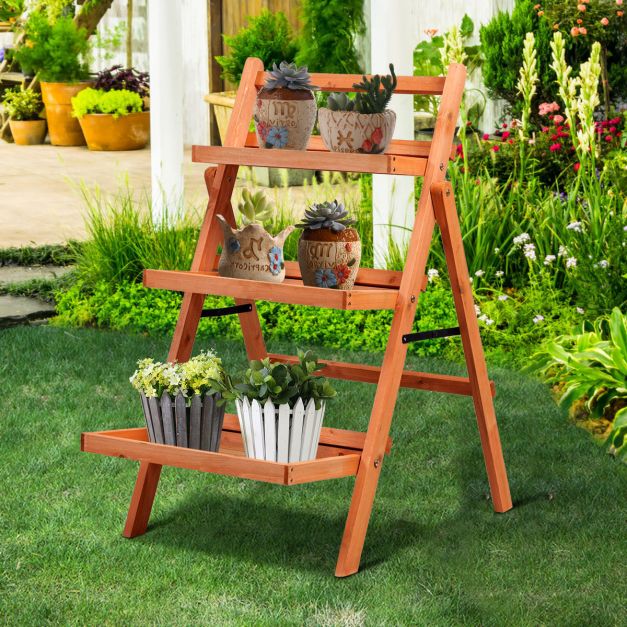 3-Tier Plant Stand Flower Rack Bonsai Pot Shelf