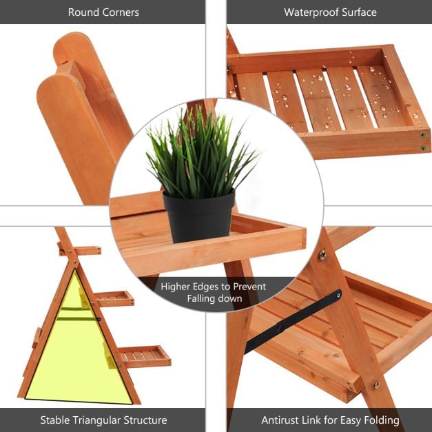 3-Tier Plant Stand Flower Rack Bonsai Pot Shelf