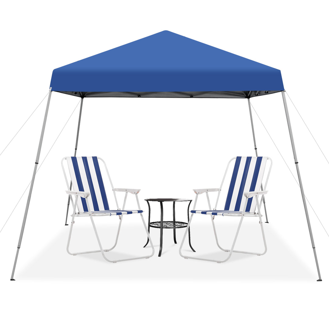 3 x 3M Pop up Gazebo with Carrying Bag Blue - TidySpaces
