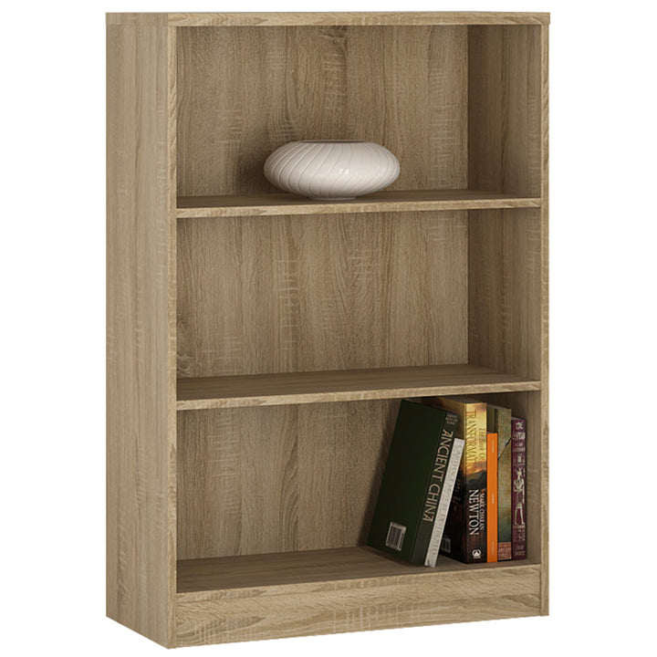 4 You Medium Wide Bookcase in Sonama Oak - TidySpaces