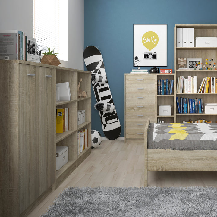 4 You Medium Wide Bookcase in Sonama Oak - TidySpaces