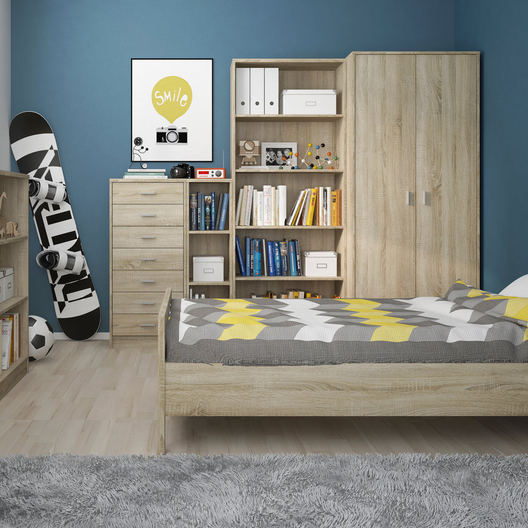 4 You Tall Narrow Bookcase in Sonama Oak - TidySpaces