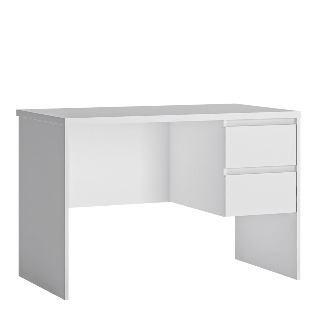 Fribo Desk 2 Drawer in Alpine White - TidySpaces