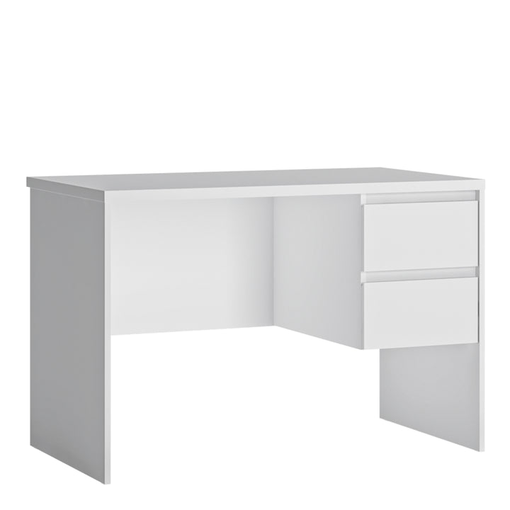 Fribo Desk 2 Drawer in Alpine White - TidySpaces