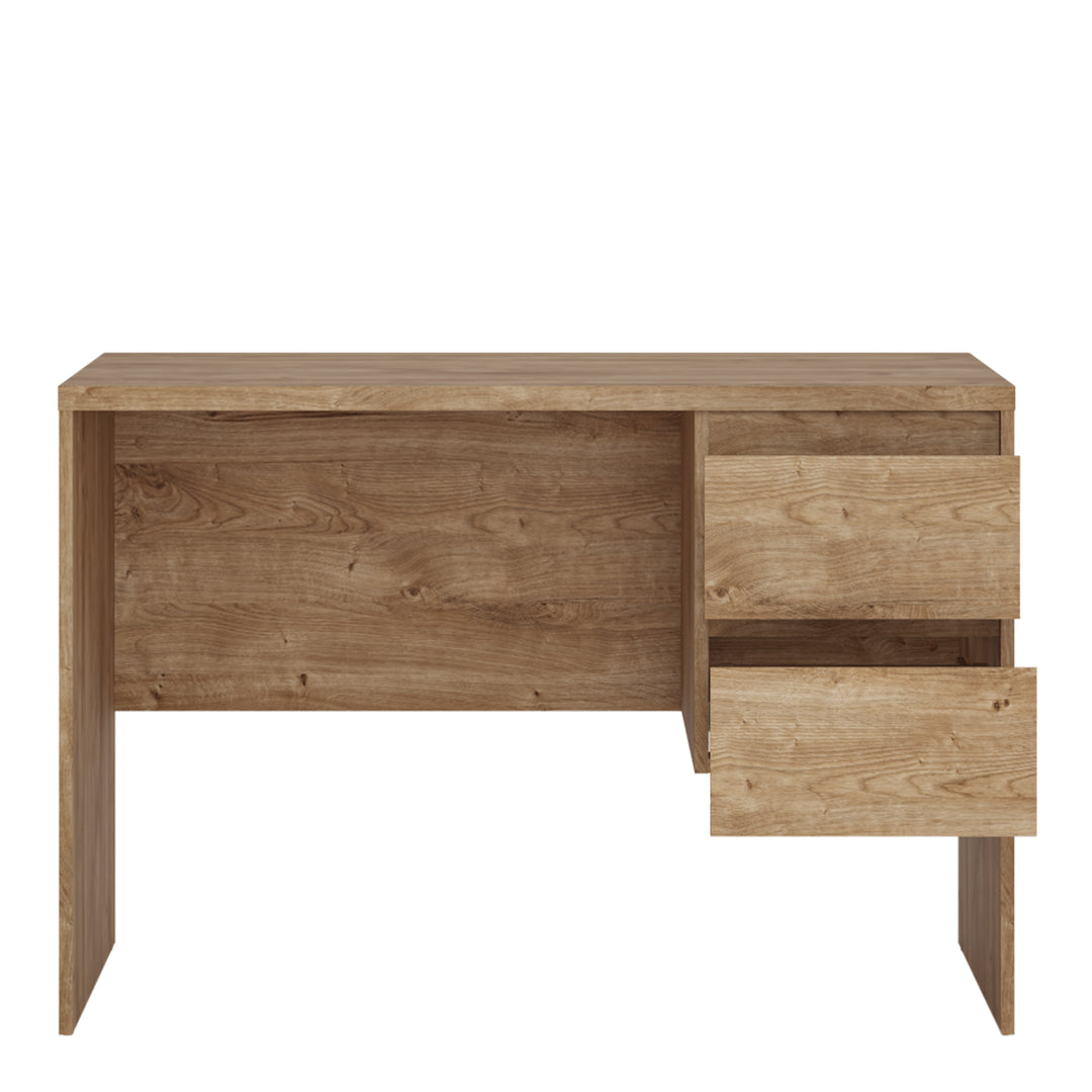 Fribo Desk 2 Drawer in Golden Ribbeck Oak - TidySpaces