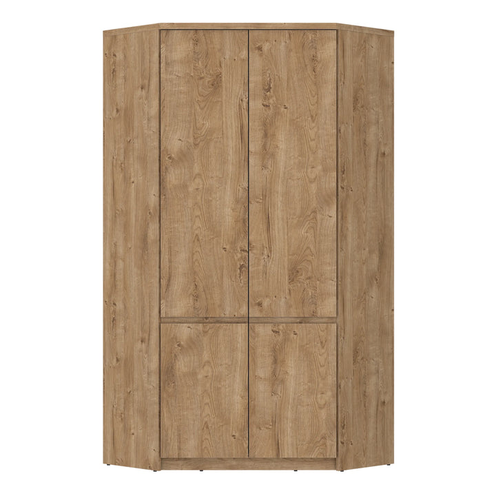 Fribo Corner Wardrobe 2 Door in Golden Ribbeck Oak - TidySpaces