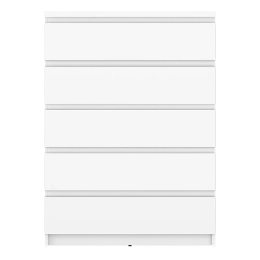 Fribo Chest Of 5 Drawers in Alpine White - TidySpaces