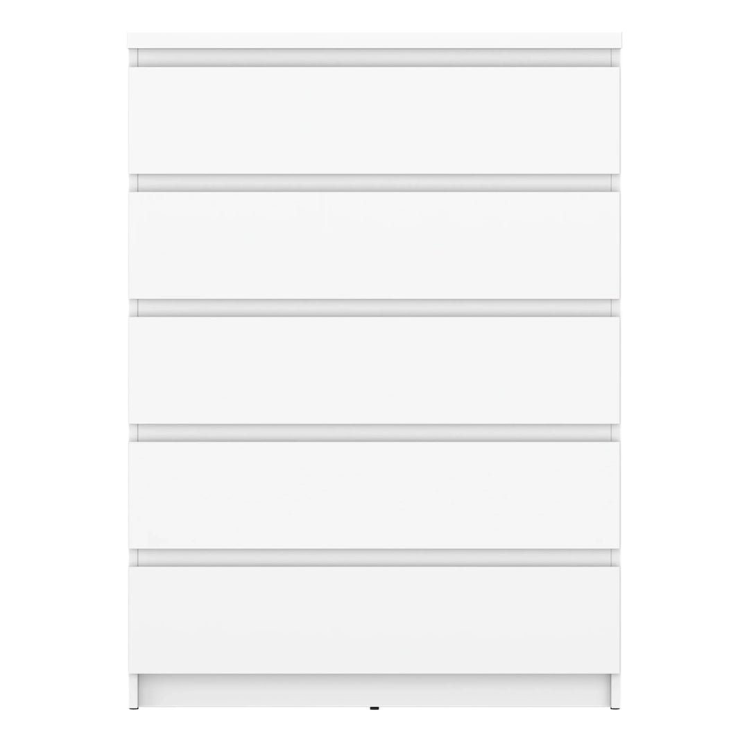 Fribo Chest Of 5 Drawers in Alpine White - TidySpaces