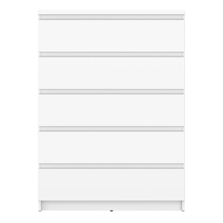 Fribo Chest Of 5 Drawers in Alpine White - TidySpaces