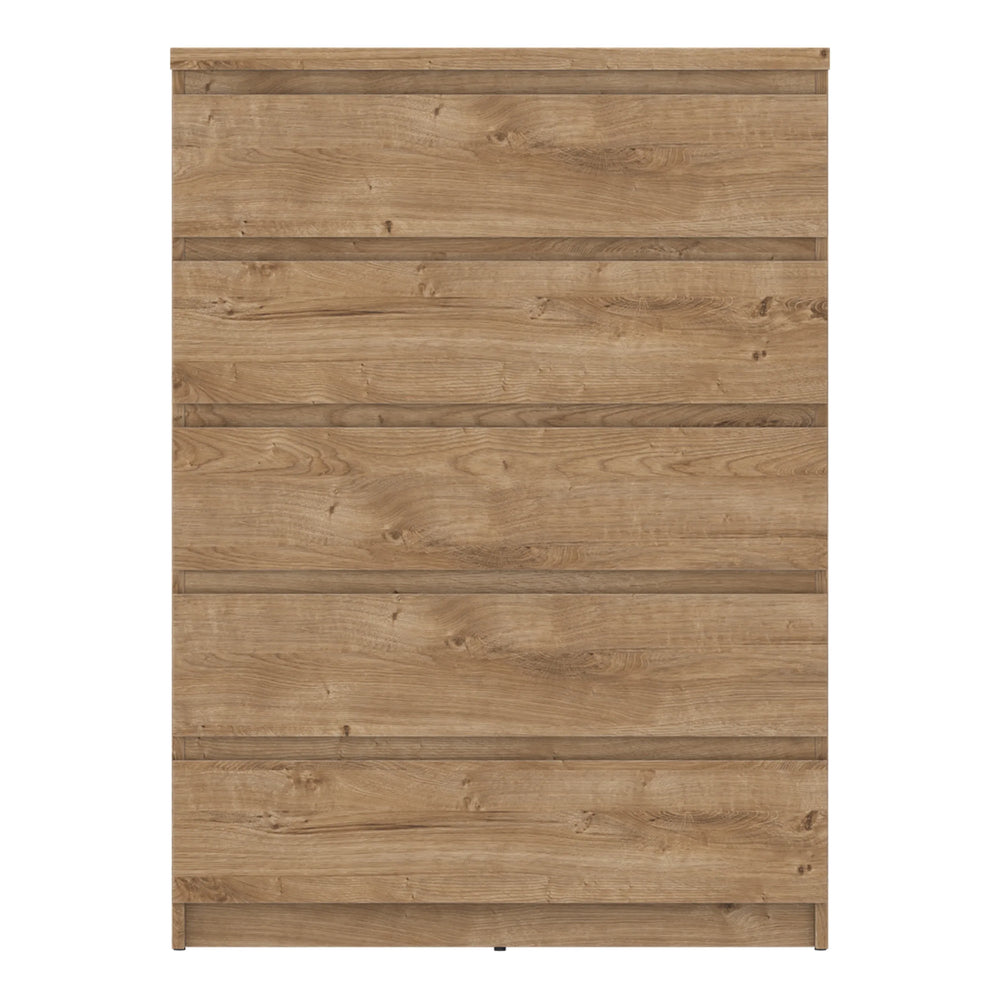 Fribo Chest of 5 Drawers in Golden Ribbeck Oak - TidySpaces