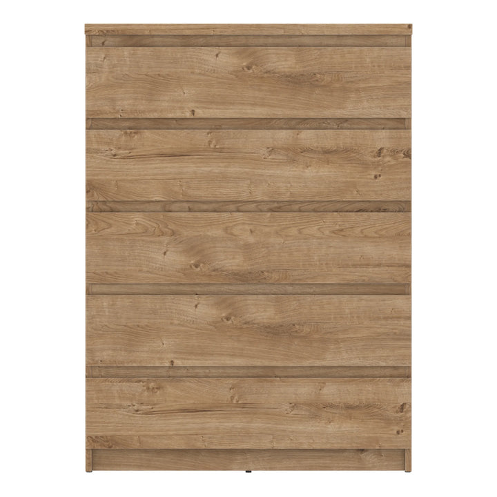 Fribo Chest of 5 Drawers in Golden Ribbeck Oak - TidySpaces
