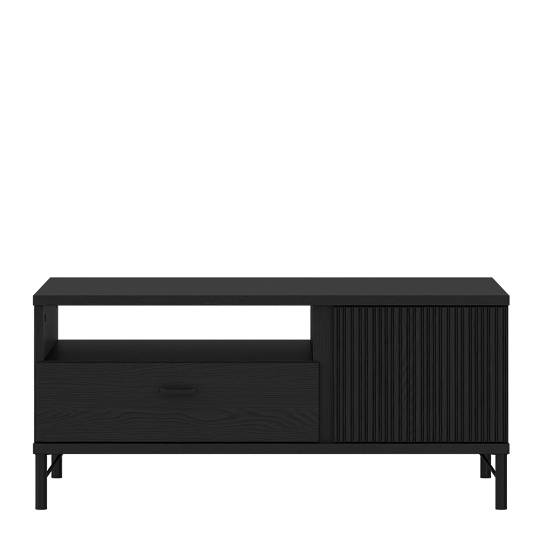 Lusaka Coffee Table 2 Door 1 Drawer in Black Graphite - TidySpaces