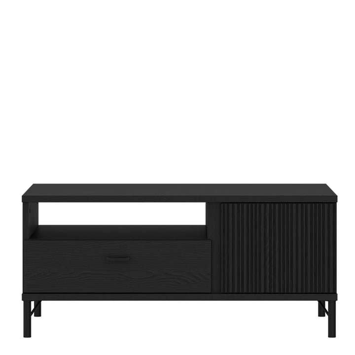 Lusaka Coffee Table 2 Door 1 Drawer in Black Graphite - TidySpaces