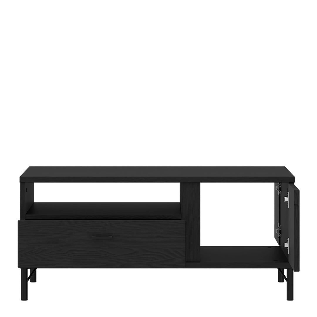 Lusaka Coffee Table 2 Door 1 Drawer in Black Graphite - TidySpaces